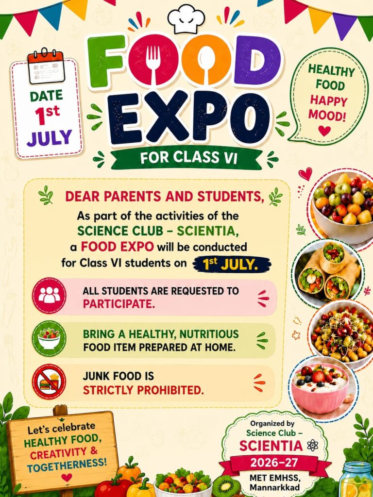 🍽️ FOOD EXPO 2026 🌟-Science Club SCIENTIA