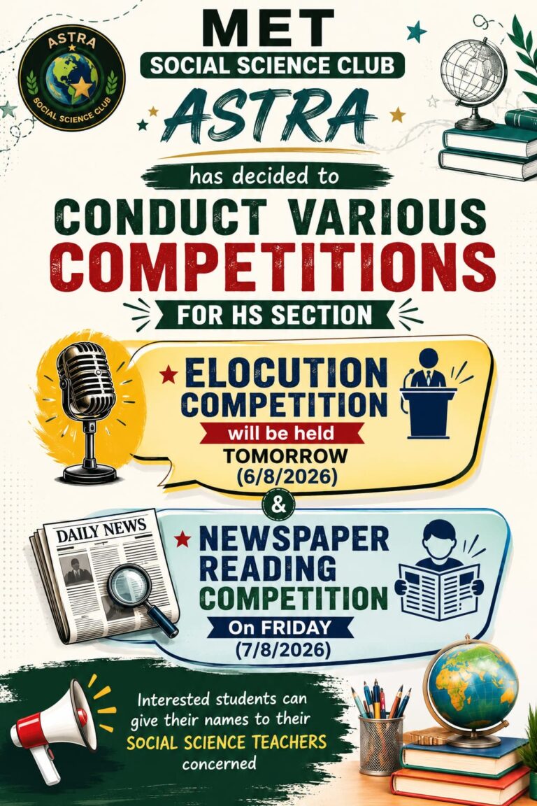 HS Elocution Competition Results-Social Club ASTRA